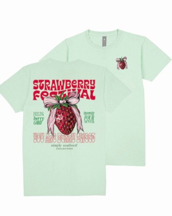 YTH STRAWBERRY MINT TEE