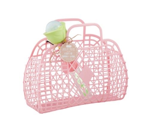 JELLY TOTE WITH BUBBLES