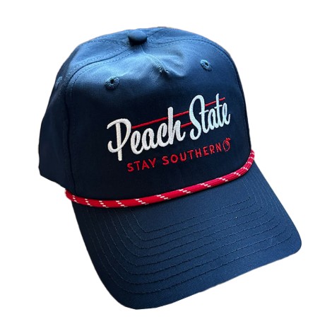 YTH OS PEACH STATE NAVY HAT