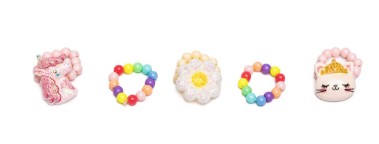 FLOWER KITTY UNICORN RING SET