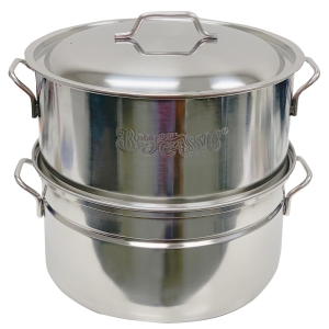 STEEL HALF-BUSHEL OYSTER STEAMER