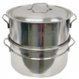 STEEL HALF-BUSHEL OYSTER STEAMER