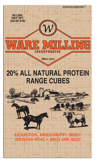 20% NATURAL RANGE CUBES - WARE