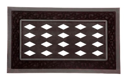 BLK SCROLL SASSAFRAS MAT TRAY