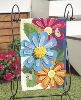 SPRING FLORAL GARDEN FLAG