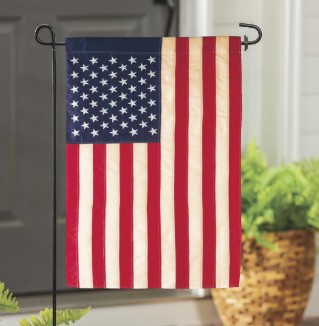 PATRIOTIC TEA STAINED FLAG