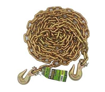 GOLD ZINC TOW CHAIN 3/8"X20'