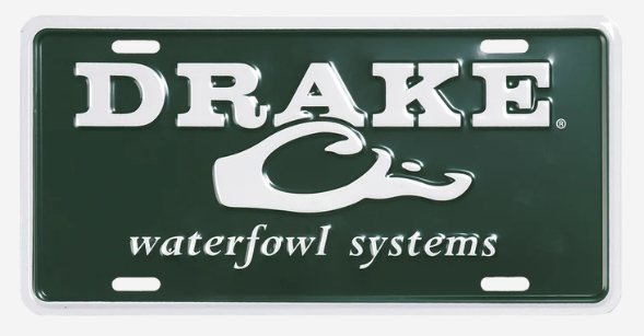 DRAKE GREEN LICENSE PLATE