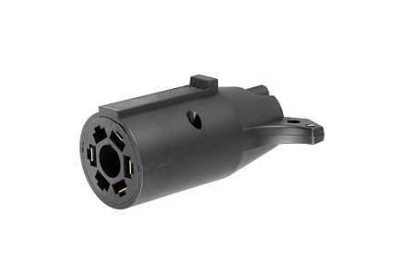 BLACK 7-WAY ELECTRICAL ADAPTER