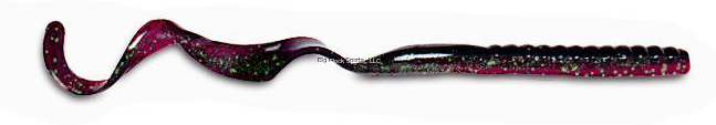 RED SHAD/GRN ORIGINAL WORM 7.5"