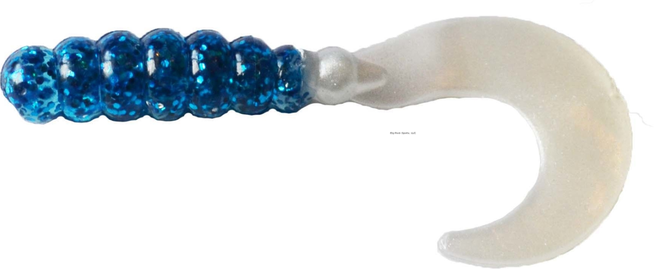 BLUE GLITTER PEARL FAT GRUB 10PK