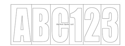 WHITE 3" LETTER BLOCK KIT