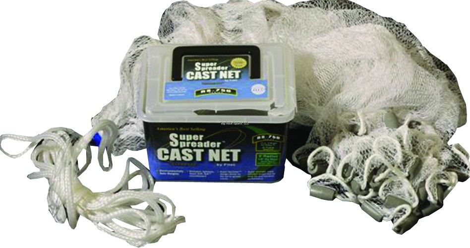 CLEAR CAST NET 3/8" MESH 7'