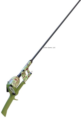 GREEN CAMO KIDS SPINCAST COMBO