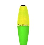 YELLOW/GRN CIGAR SLIP FLOATS 1.5