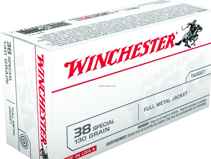 WINCHESTER 38SPL FMJ 130G 50RD
