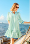LINED UP GREEN NAOMI DRESS