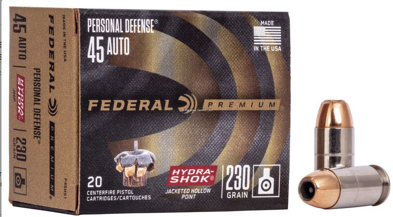 FEDERAL PREMIUM 45ACP JHP 20RD