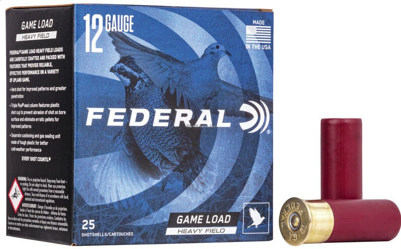FEDERAL 12GA 2-3/4IN NO8 25RND