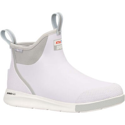 MNS WHITE ANKLE DECK BOOT