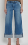 HIGH RISE CUFFED WIDE JEANS
