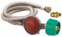 STEEL HOSE & REGULATOR 3/8X48"