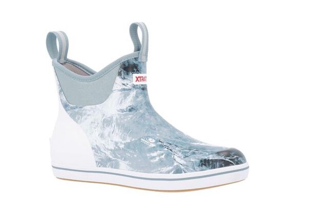 MENS BLUE CAMO ANKLE DECK BOOT