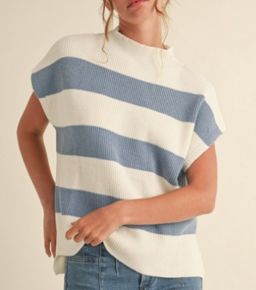 STRIPED KNIT TOP