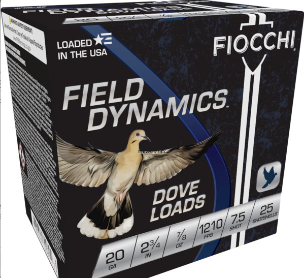 FIOCCHI 20GA 2-3/4IN NO.7 25RN