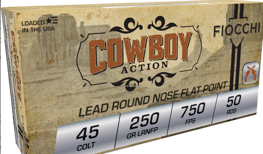 FIOCCHI COWBOY 45LC 250G 50RDS