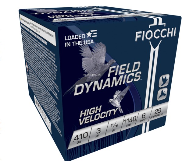 FIOCCHI 410GA 3IN NO.8 25RND