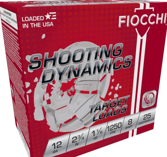FIOCCHI 12GA #8 SHOT 25RNDS