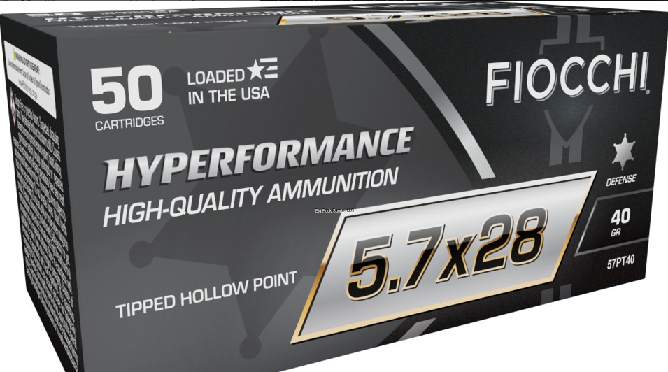 FIOCCHI 5.7X28MM TIPPED HP 50R