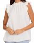 ALANI RUFFLE TOP WHITE