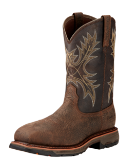 BROWN H20 WORKHOG COM TOE MENS BOOT
