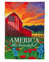 AMERICA THE BEAUTIFUL GARDEN FLAG