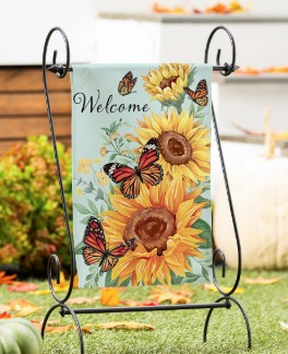 BUTTERFLY GLOW GARDEN FLAG