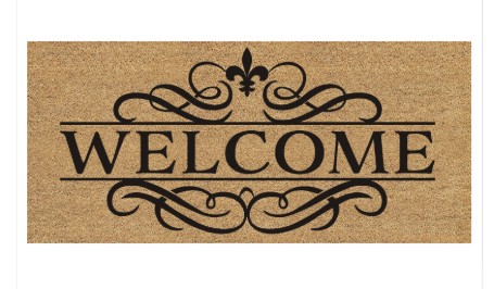 ORNATE SWIRL WELCOME SWITCH MAT