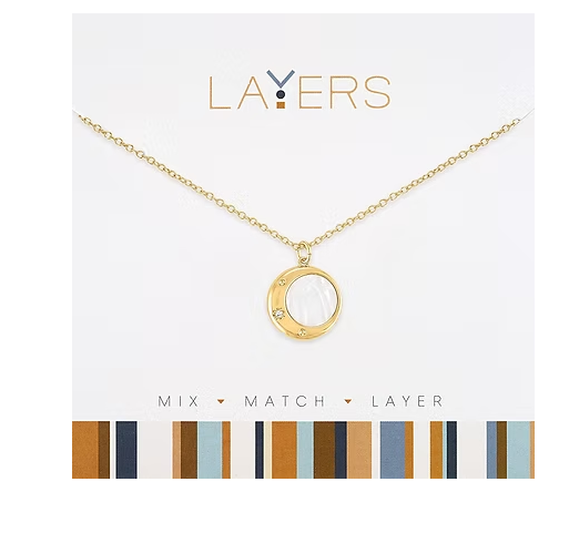 GOLD LUNAR MOON NECKLACE