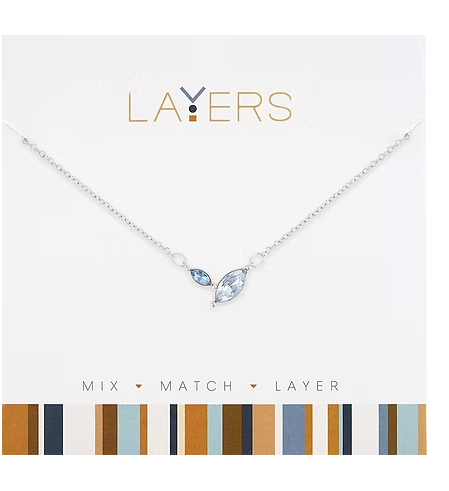 SILVER SAPHIRE NECKLACE