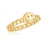 SMILEY FACE GOLD LAYERS RING