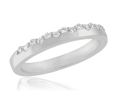 CZ CRUSTED BAND STACK RING