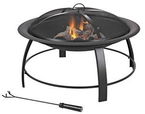 STEEL ROUND FIREPIT 30IN
