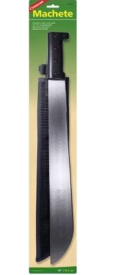 STEEL MACHETE W/SHEATH 18IN