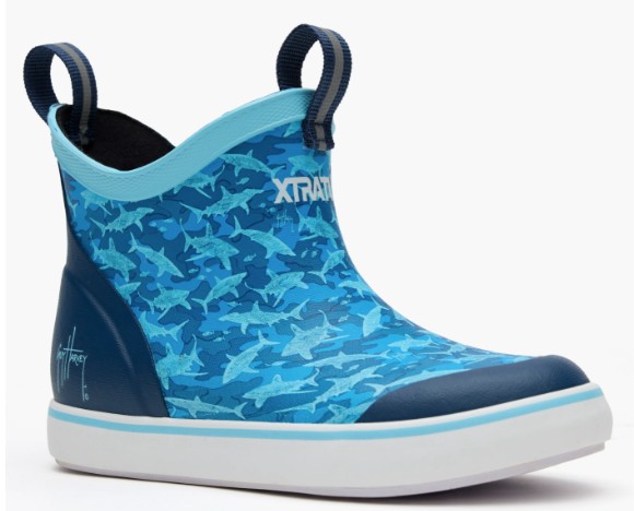 KIDS BLUE SHARK CAMO BOOT