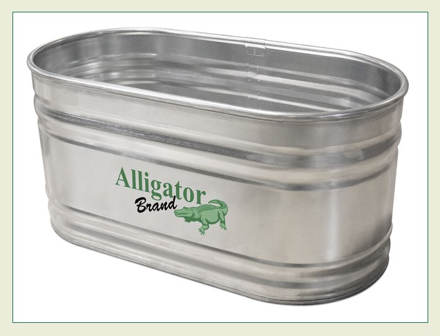 GALV ROUND END STOCK TANK 131G