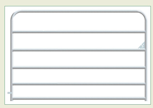 6 BAR GALV ROUND CRN GATE 4'