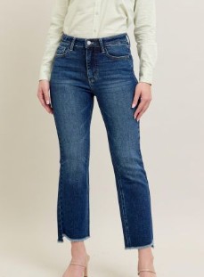 HW DARK WASH KICK FLARE