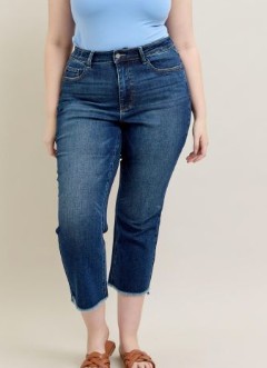 HW DARK WASH KICK FLARE