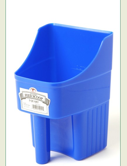 3 QT FEED SCOOP BLUE